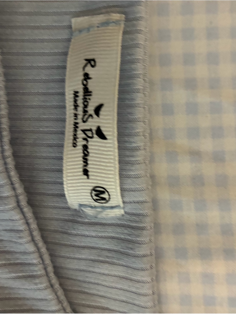 Light Blue Ribbed Tank Top - Picture 2 of 2